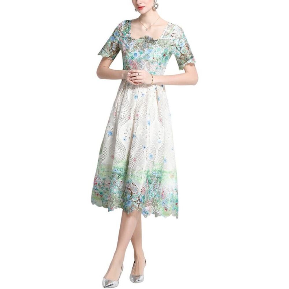 Elaine Womens Midi Dress